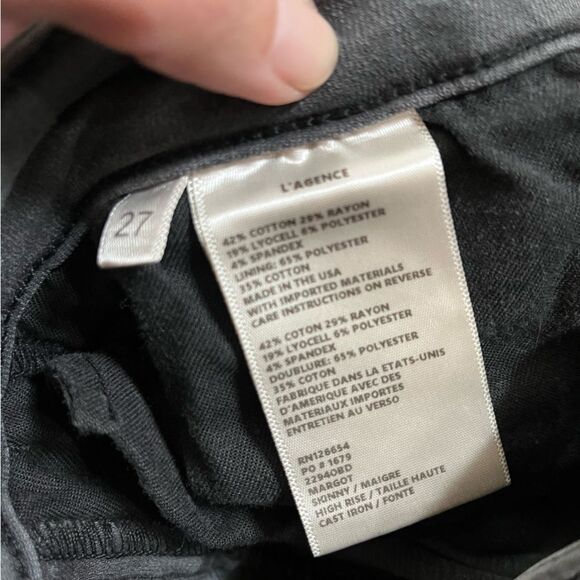 L’agence Margot High Rise Skinny Jean in Cast iron - Picture 2 of 7